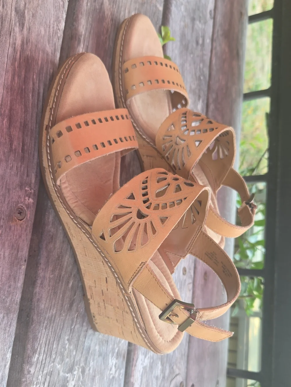 Easy Spirit Kristina Wedge Sandals Size 8.5 Wide